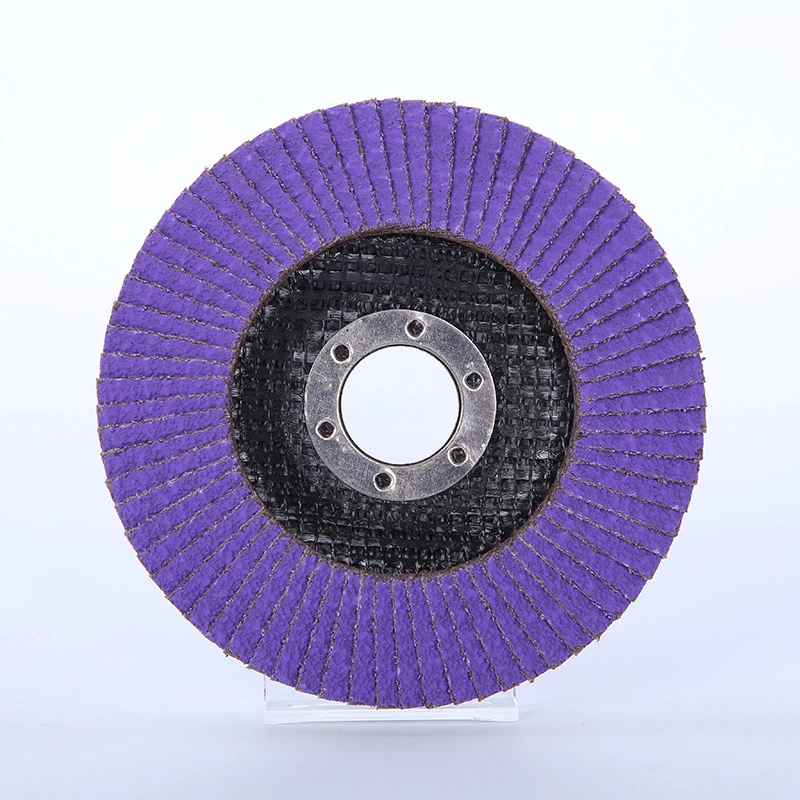 4′ ′ 100mm Grit 60 Flap Disc for Metal Stainless Steel with Aluminum Oxide Zirconia Ceramic