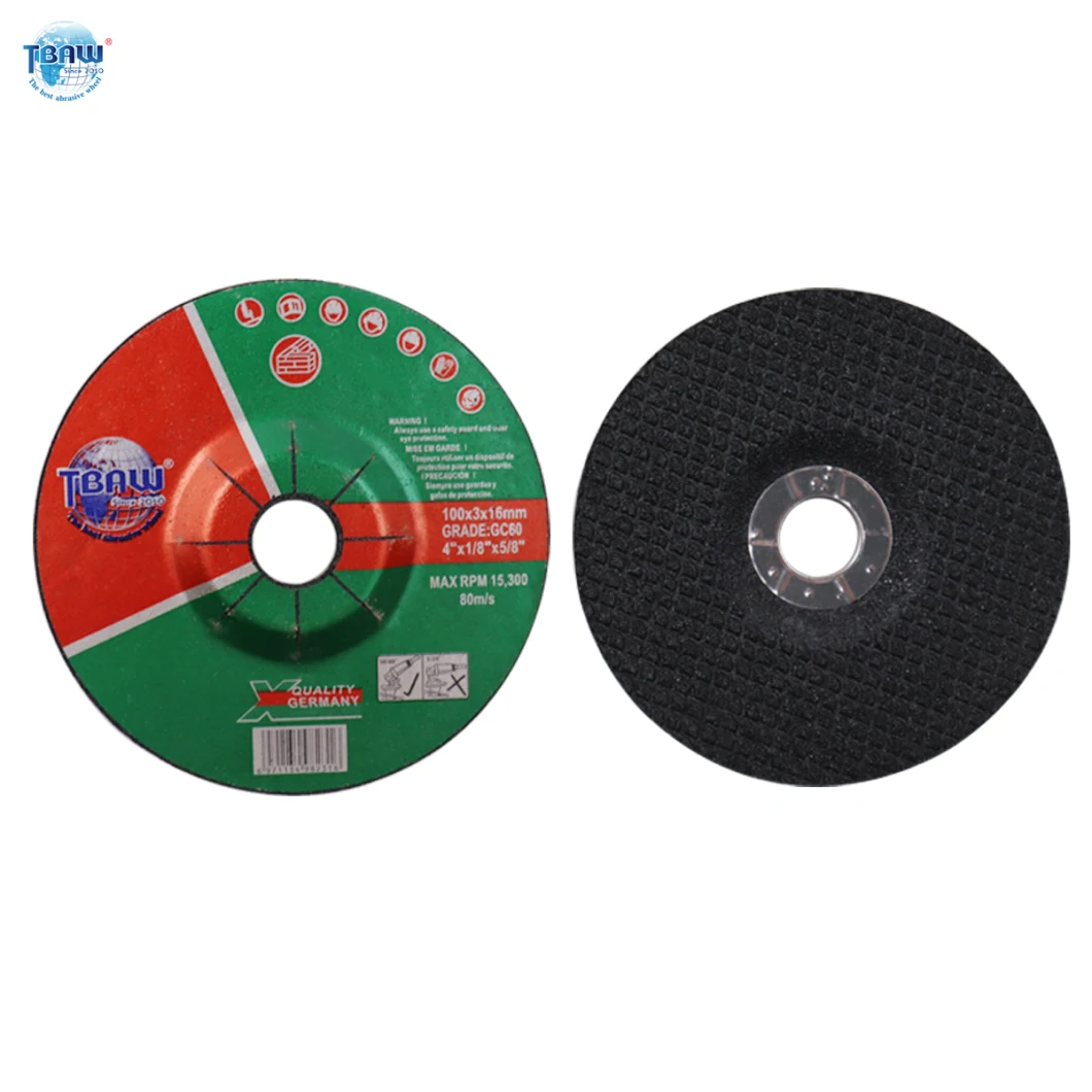 4inch Center Depressed Cutting and Grinding Disc 100*3.0*16mm