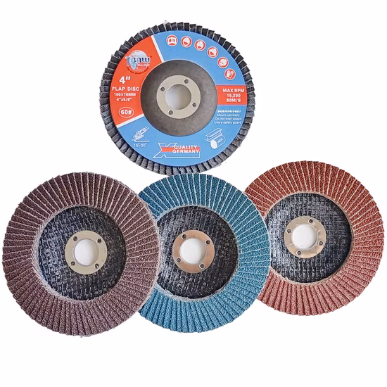 Dischi lamellari da 100 mm in ossido di alluminio grana 60