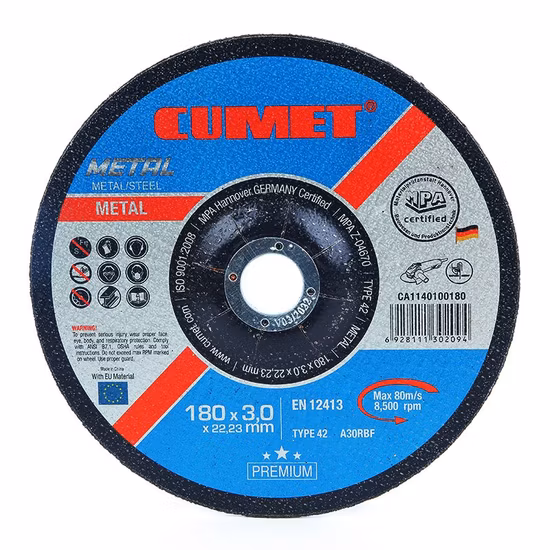 Mola da taglio Cumet 5'' per abrasivi metallici inox